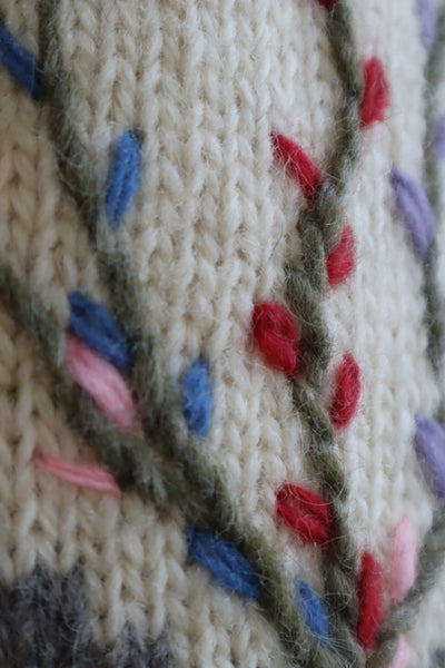 80s Hand Knit Chunky Wool Vest