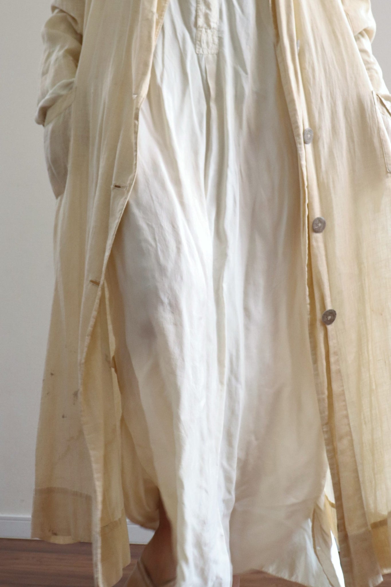 1920s Linen Duster Coat