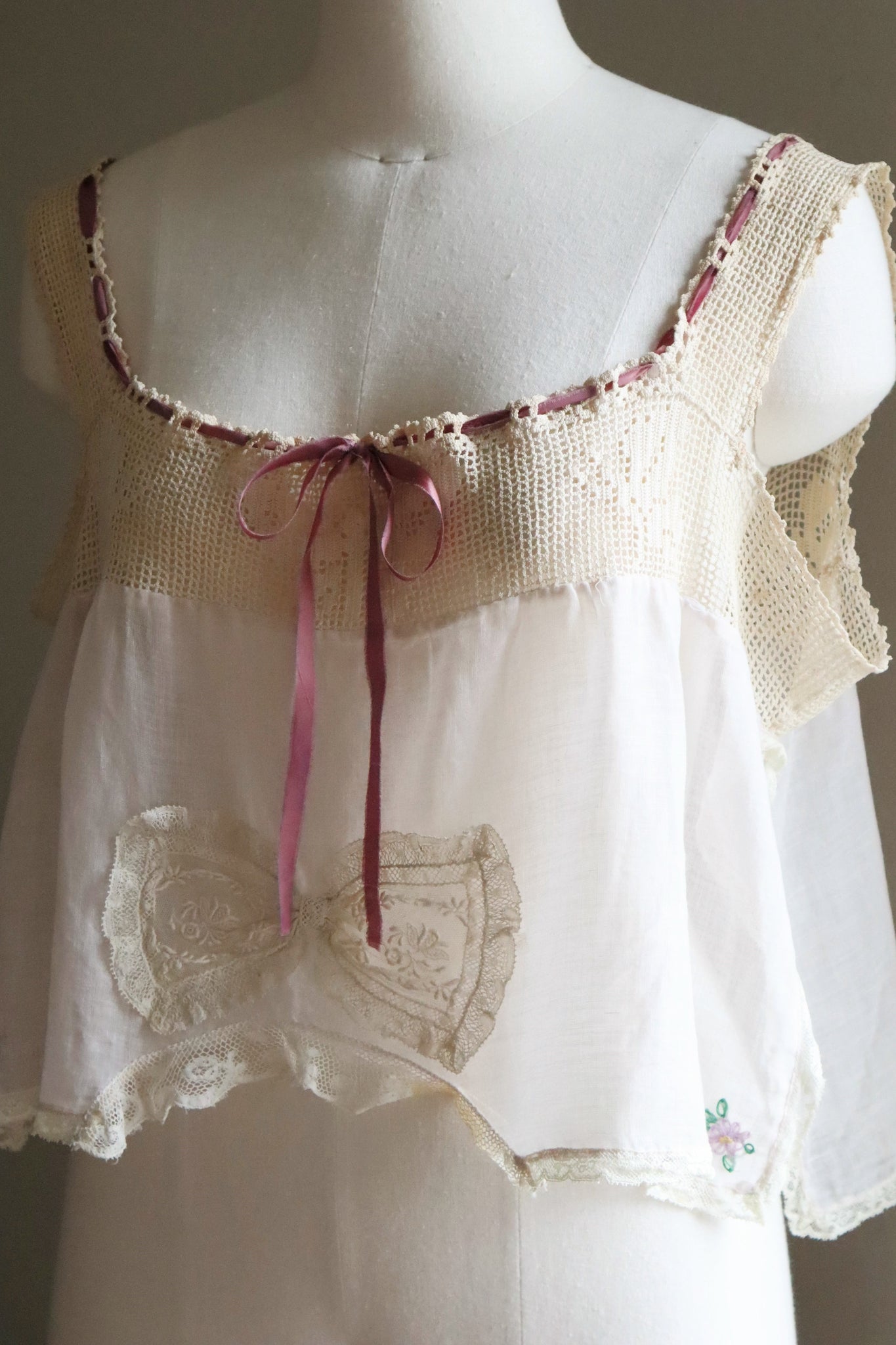 1920s Crochet Butterfly Camisole