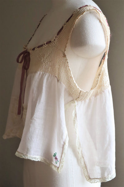 1920s Crochet Butterfly Camisole