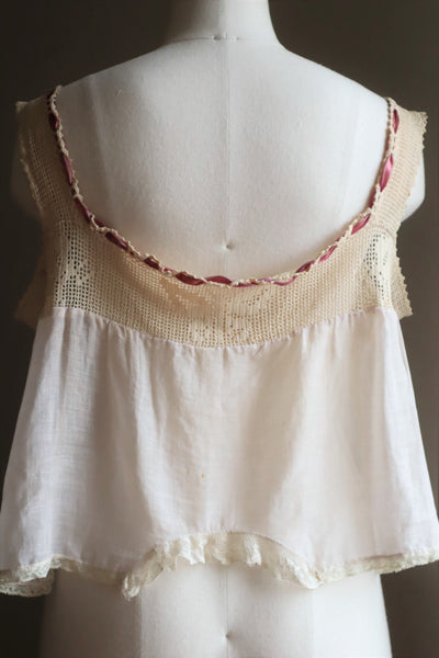 1920s Crochet Butterfly Camisole