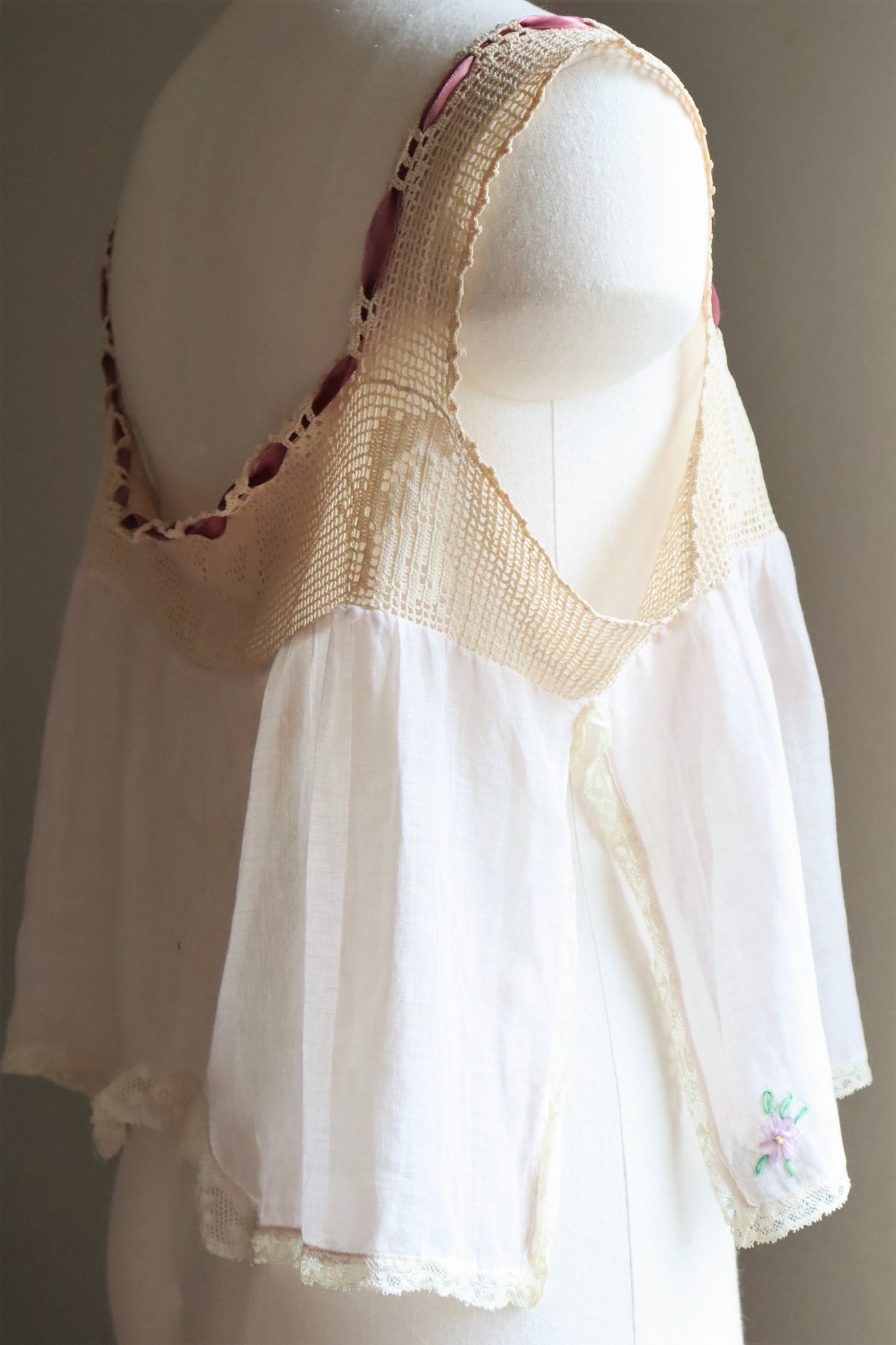 1920s Crochet Butterfly Camisole