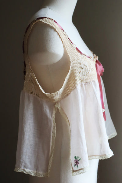 1920s Crochet Butterfly Camisole