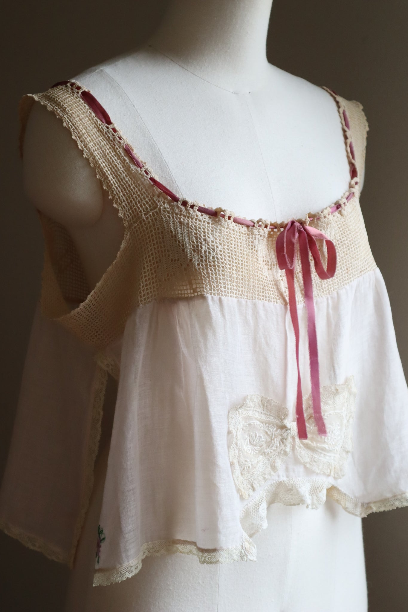 1920s Crochet Butterfly Camisole