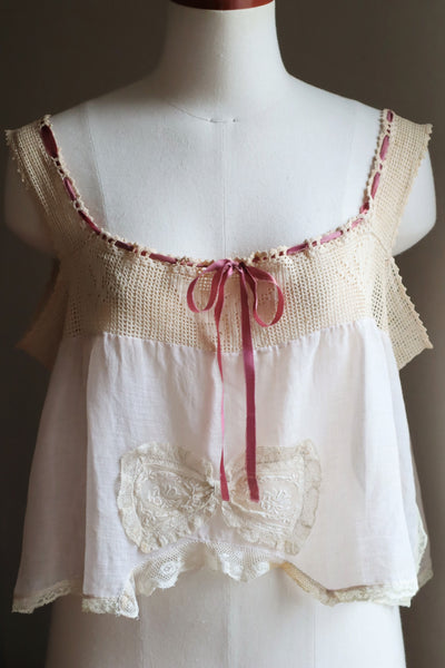 1920s Crochet Butterfly Camisole