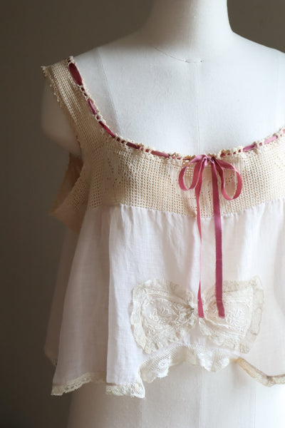 1920s Crochet Butterfly Camisole