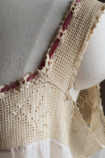 1920s Crochet Butterfly Camisole