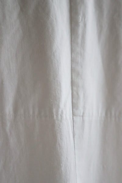 1900s Hand Embroidery Beautiful Tuck Design White Cotton Long Dress Size S