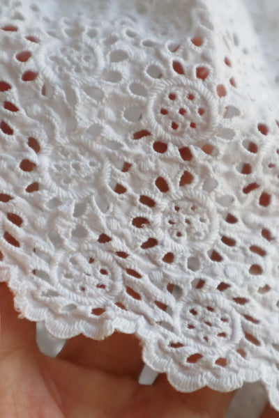 1900s Edwardian Broderie Anglaise Lace Dress