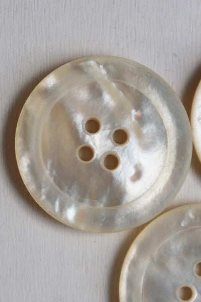 1920s Antique Three Matching Mother of Pearl Buttons