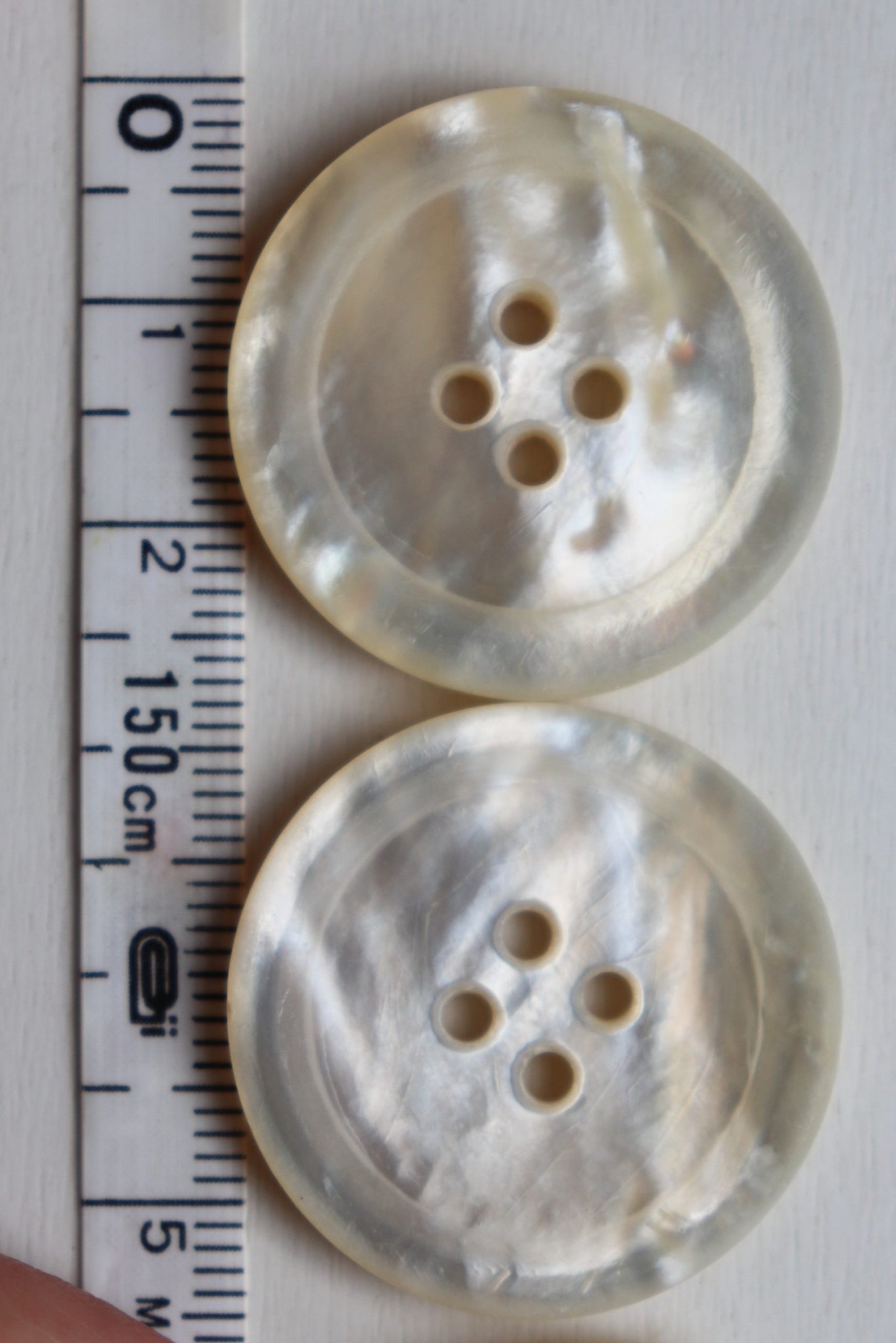 1920s Antique Three Matching Mother of Pearl Buttons