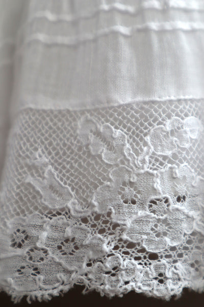 1910s Thin Cotton Wide Lace Beautiful Skirt