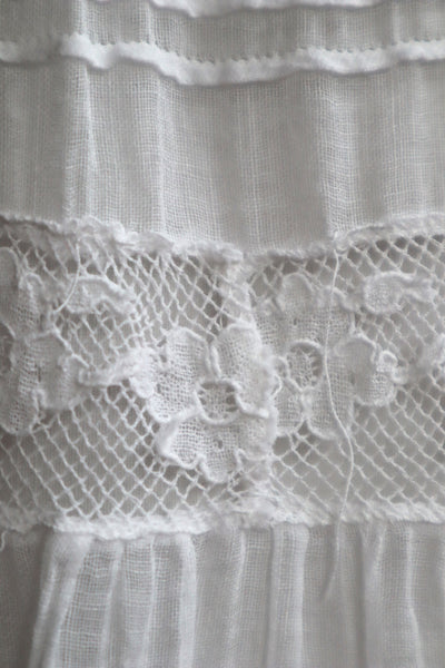 1910s Thin Cotton Wide Lace Beautiful Skirt