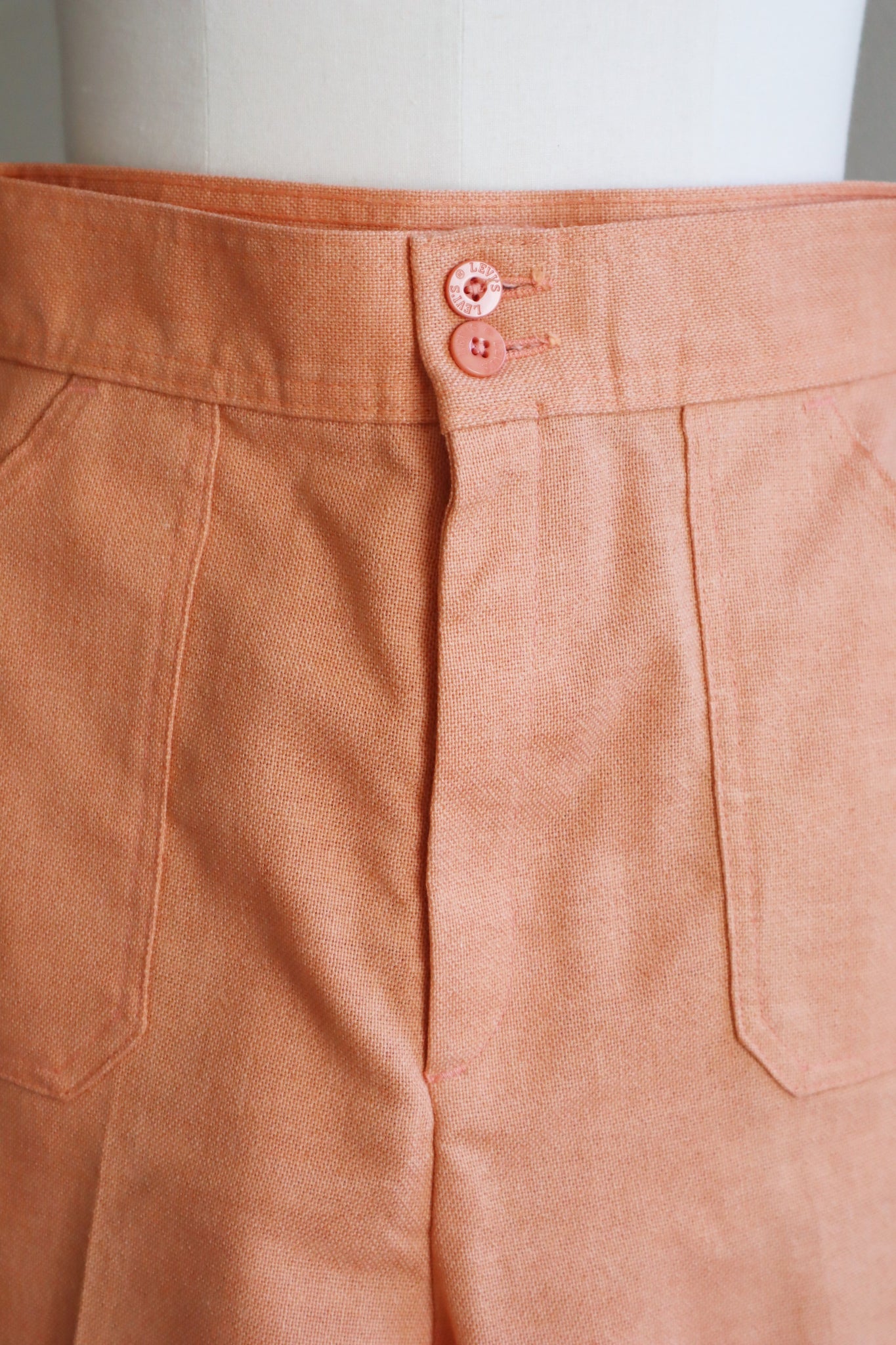 70s Levi's FOR ME Bell Bottom Orange Pants