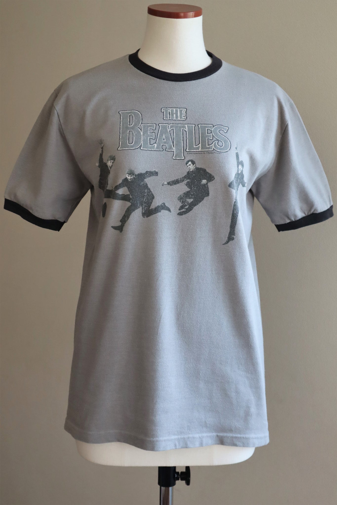 BEATLES Print Ringer T-shirt
