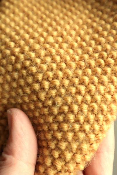 80s Hand Knit Mustard Yellow Wool Austrian Cardigan