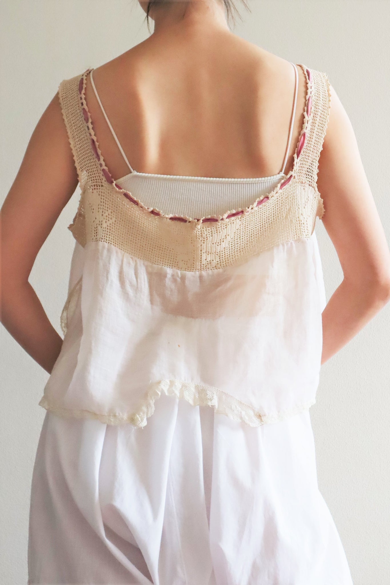 1920s Crochet Butterfly Camisole