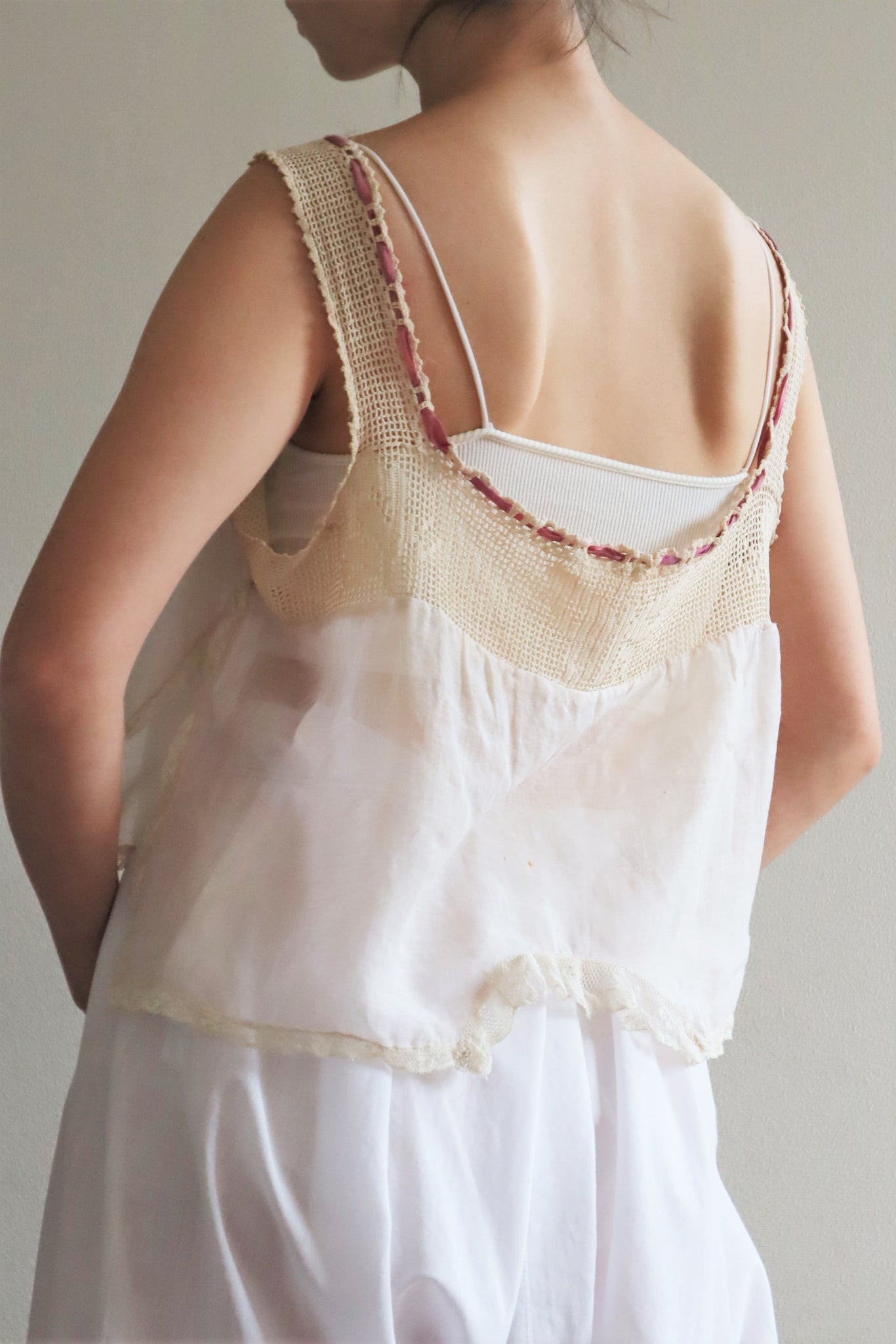 1920s Crochet Butterfly Camisole