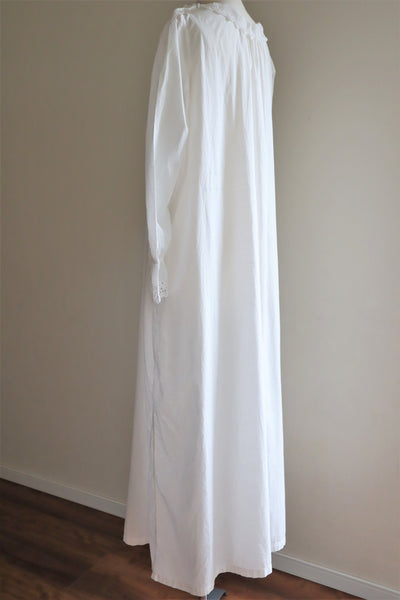 1910s Broderie Anglaise Side Front Closure Dress