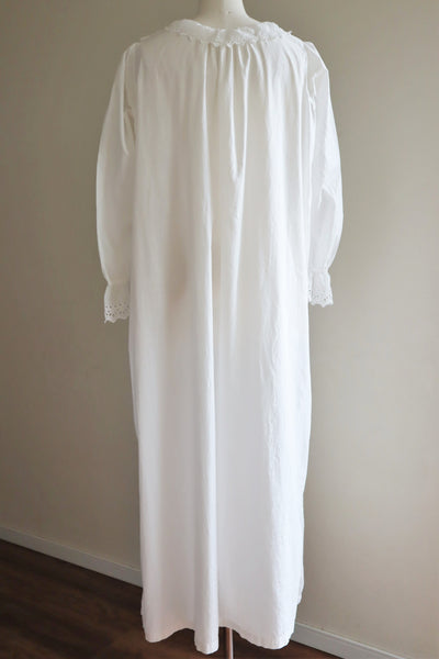 1910s Broderie Anglaise Side Front Closure Dress