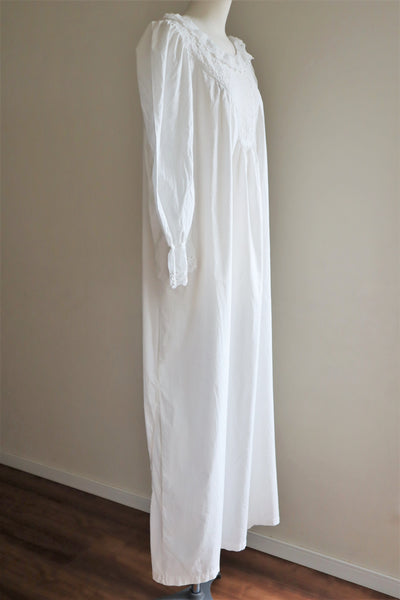1910s Broderie Anglaise Side Front Closure Dress
