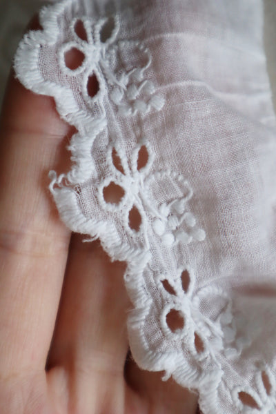 1910s Broderie Anglaise Side Front Closure Dress