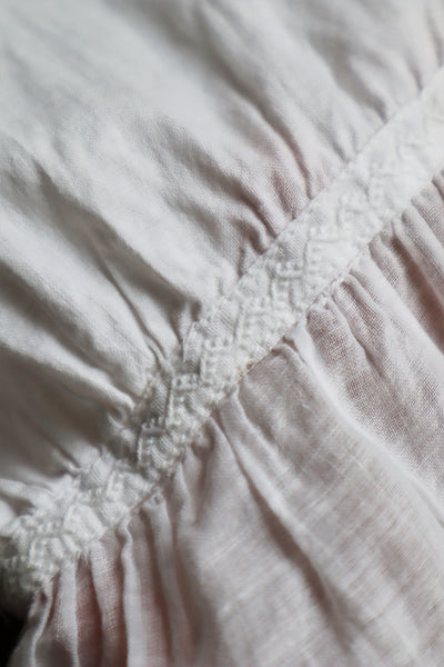 1910s Broderie Anglaise Side Front Closure Dress