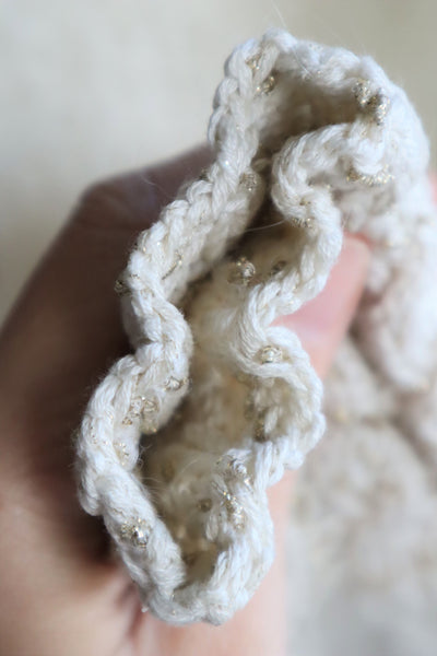 80s White Mohair Cardigan