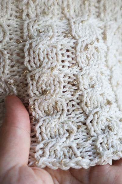 80s White Mohair Cardigan