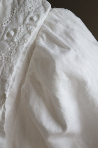 1910s Broderie Anglaise Side Front Closure Dress
