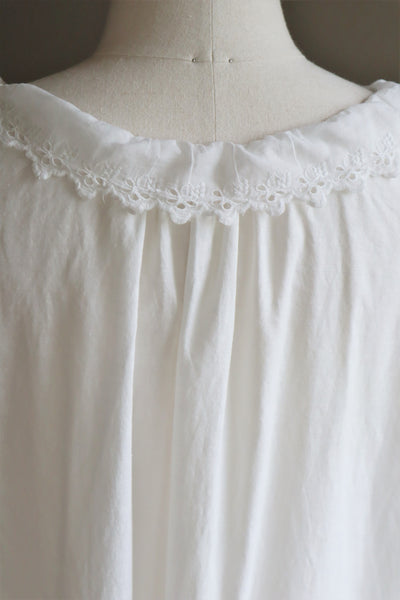 1910s Broderie Anglaise Side Front Closure Dress