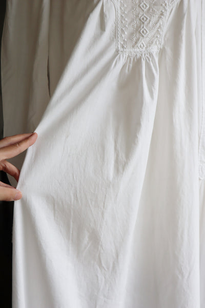 1910s Broderie Anglaise Side Front Closure Dress