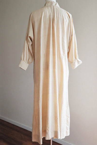 1920s French Silk Long Nightshirt