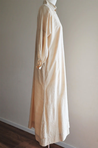 1920s French Silk Long Nightshirt