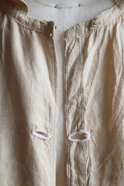 1920s French Silk Long Nightshirt