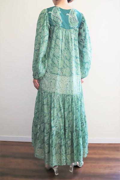 70s Indian Pure Silk Dress