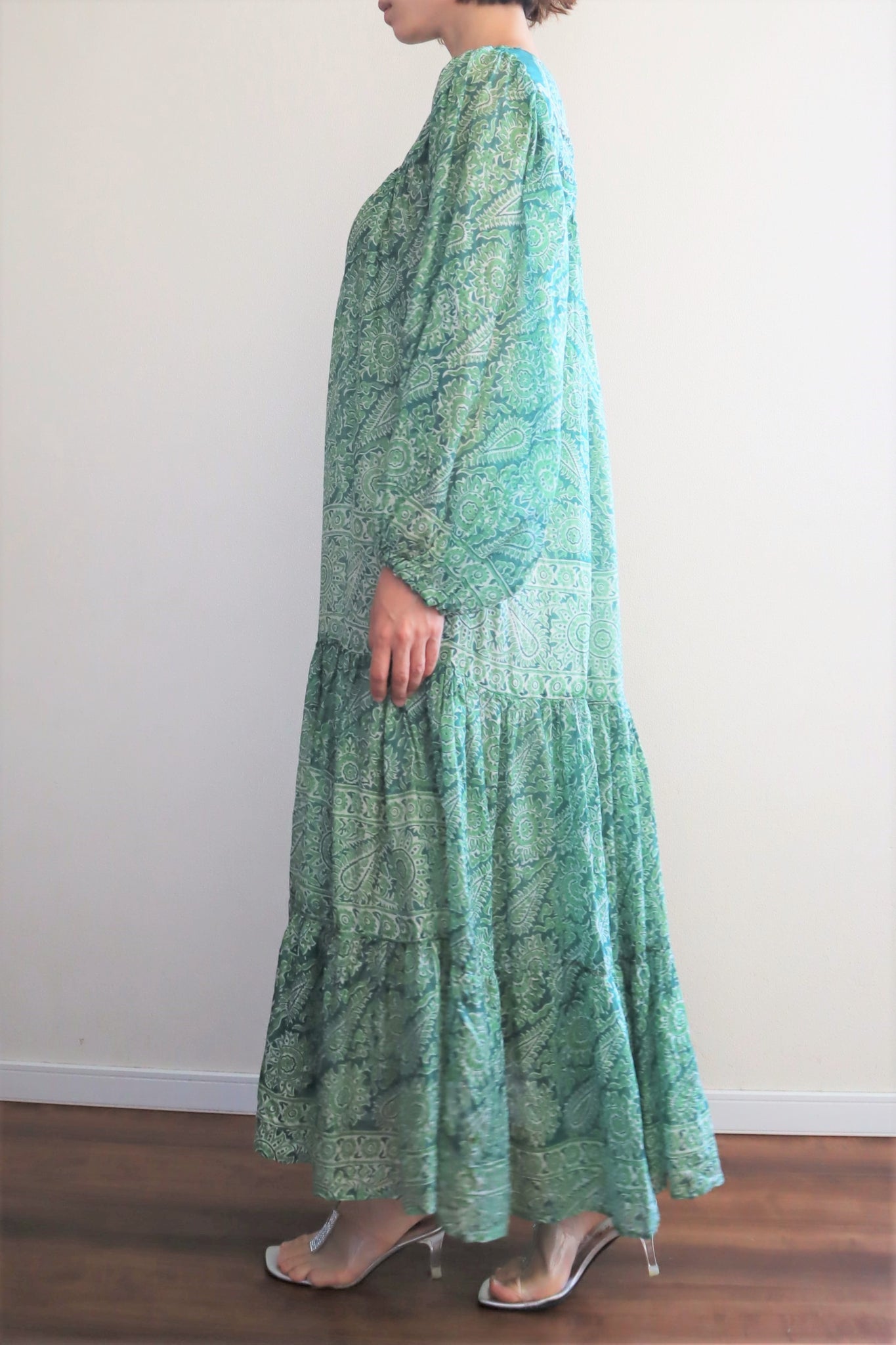 70s Indian Pure Silk Dress