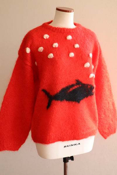 🐟Hand Knit Mohair Sweater