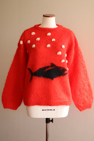 🐟Hand Knit Mohair Sweater
