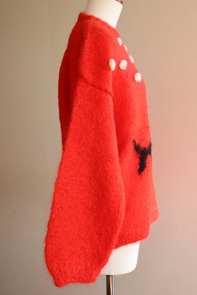 🐟Hand Knit Mohair Sweater