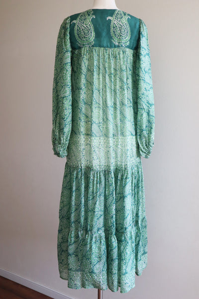 70s Indian Pure Silk Dress