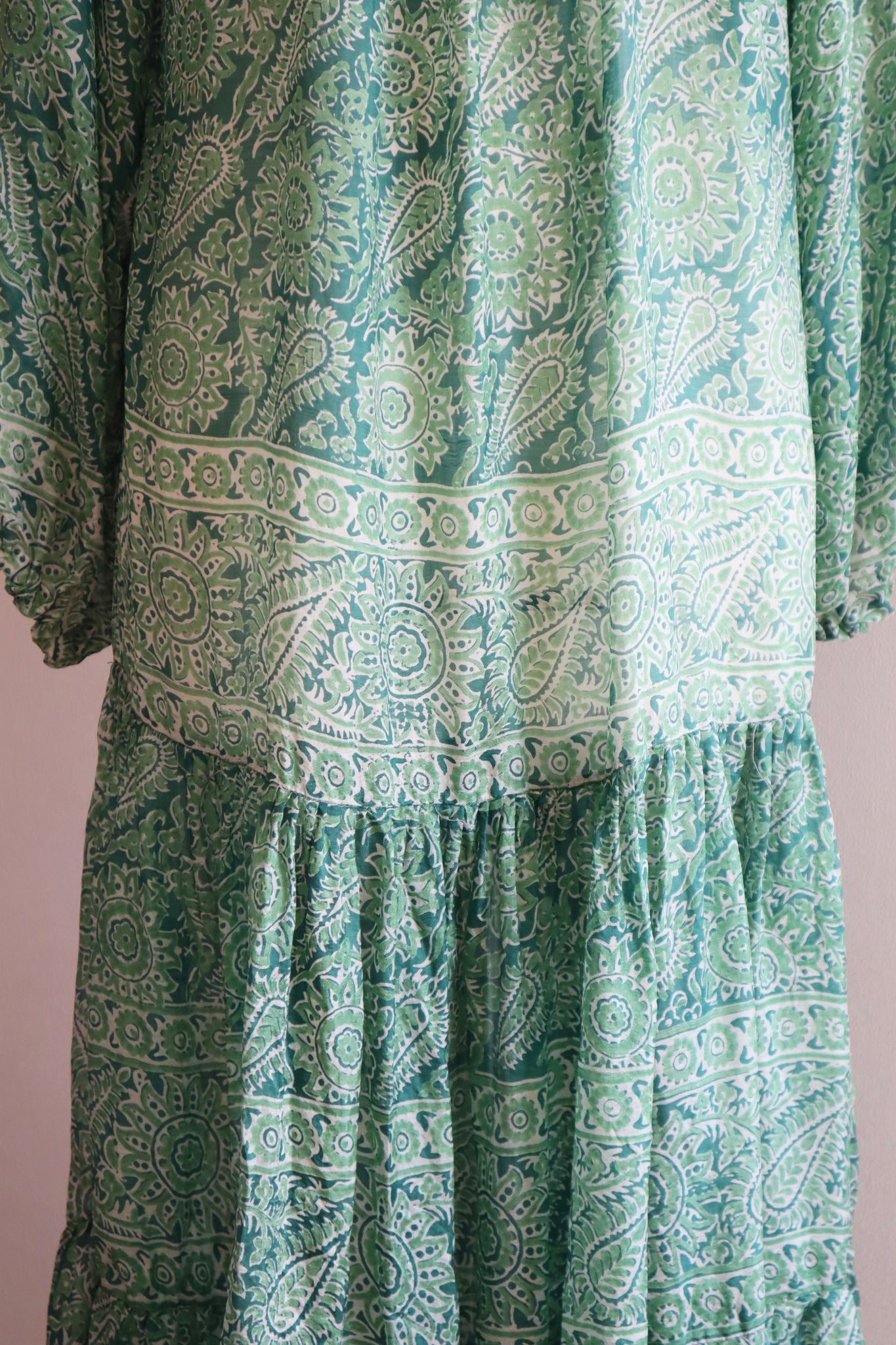 70s Indian Pure Silk Dress